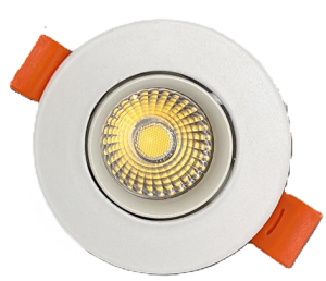 Đèn LED âm trần chỉnh hướng ALPHA 3W vỏ trắng ATMET-3W