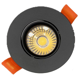 Đèn LED âm trần chỉnh hướng ALPHA 5W phi50 vỏ đen ATMED050-5W
